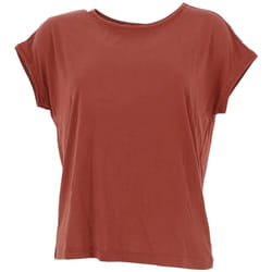 T-shirt à col rond légèrement dégagé avec détails délicats à l'encolure et sur les manches VIENNA
