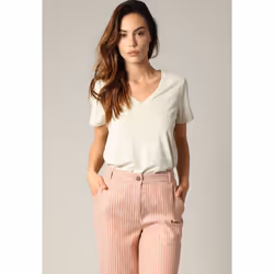 T-shirt col V manches courtes GLOWY