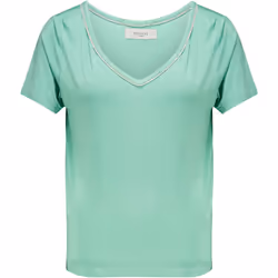 T-shirt col en V avec liseré brillant CASA