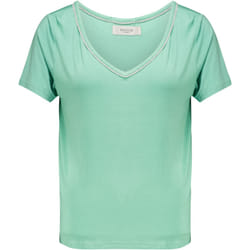 T-shirt col en V avec liseré brillant CASA
