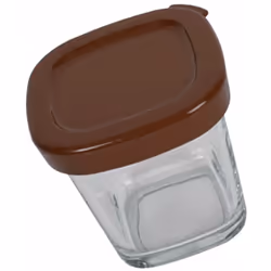 Pot + couvercle marron pour Yaourtière SEB SS-1530000808 Appareils compatibles : [YAOURTIÈRE SEB: ] YG661A00/35A BB4351431_36 ...