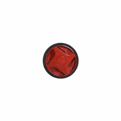 Roue + enjoliveur rouge pour Aspirateur. Référence de la pièce : RS-RT9513, Marque : MOULINEX.