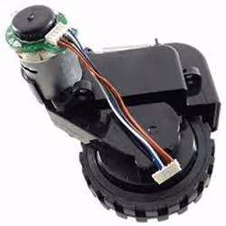 Description générale Roue gauche et moteur pour aspirateur robot SEB et ROWENTA, référence RS-2230001039, conçue pour remplac ...
