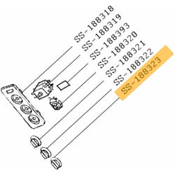Bouton minuterie (SS-1600005674, SS-1600007326) Four, cuisinière SEB