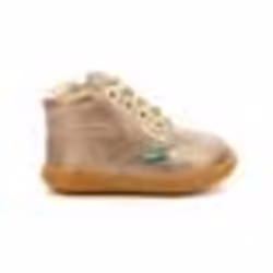 Bottillons - KICKERS - Kickbillista - Cuir - Beige - Enfant Fille