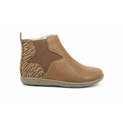 Kickers Boots Cuir Vermillon