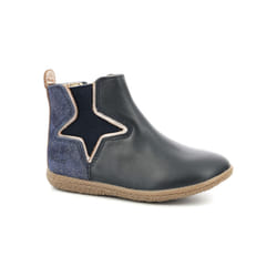 Kickers Boots Cuir Vermillon