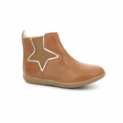 Kickers Boots Cuir Vermillon