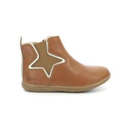 Kickers Boots Cuir Vermillon