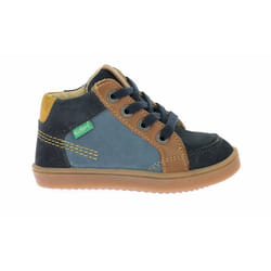 KICKERS Baskets hautes Kick Weby Marine camel