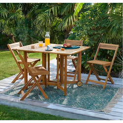 Carrefour 3616473102140 ensemble de meubles de jardin Bois