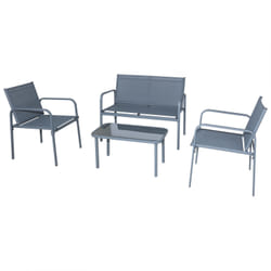 Carrefour 3616473126177 ensemble de meubles de jardin Gris