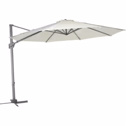 Hyba 3616957586534, Parasol d'aire de jeux cantilever, Rond, Beige, Monochromatique, 3,5 m, 23,5 kg