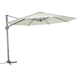 Hyba 3616957586534 parasol de terrasse Parasol d'aire de jeux cantilever Rond Beige