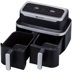 Mandine MAF10LCOMBO-24 Double 9 L Autonome 2600 W Friteuse d’air chaud Noir