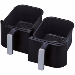 Mandine MAF10LCOMBO-24 Double 9 L Autonome 2600 W Friteuse d’air chaud Noir