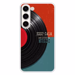 Coque en silicone renforcé imprimée compatible Samsung Galaxy S23 Keep calm