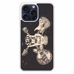 Coque Silicone Renforcée - Stay Rock - Apple iPhone 15 Pro Max - Multicolore - Souple - Brillant