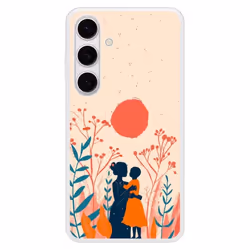 Coque en silicone renforcé - Samsung - Galaxy S24 Plus - Souffle de tendresse - Multicolore - Semi-rigide