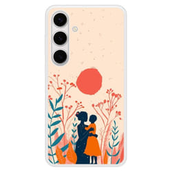 Coque en silicone renforcé - Samsung - Galaxy S24 Plus - Souffle de tendresse - Multicolore - Semi-rigide