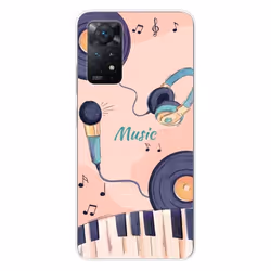 Coque en silicone - Compatible Xiaomi Redmi Note 11 Pro Plus 5G - design accords en couleur