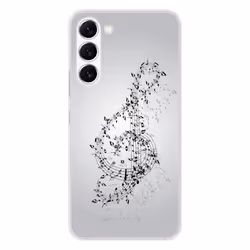 Coque en silicone - Compatible Samsung Galaxy S23 - design valse des notes