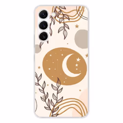 Coque en silicone - Compatible Samsung Galaxy S23 - design lunaison