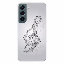 Coque en silicone - Compatible Samsung Galaxy S22 - design valse des notes