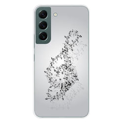 Coque en silicone - Compatible Samsung Galaxy S22 - design valse des notes