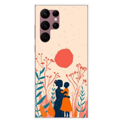 Coque en silicone - Compatible Samsung Galaxy S22 Ultra - design souffle de tendresse
