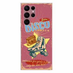 Coque en silicone - Compatible Samsung Galaxy S22 Ultra - design retro disco