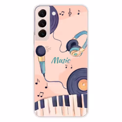 Coque en silicone - Compatible Samsung Galaxy S22 Plus - design accords en couleur