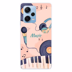 Coque en silicone - Compatible Xiaomi Redmi Note 12 Pro Plus - design accords en couleur