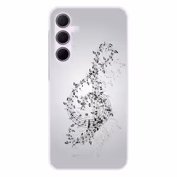 Coque en silicone - Compatible Samsung Galaxy A55 5G - design valse des notes