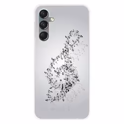Coque en silicone - Compatible Samsung Galaxy A24 4G - design valse des notes