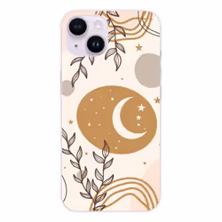 Coque en silicone - Compatible Apple iPhone 15 - design lunaison