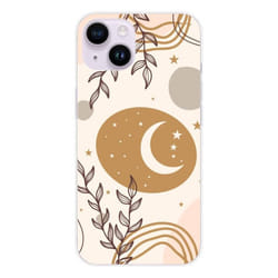Coque en silicone - Compatible Apple iPhone 15 - design lunaison