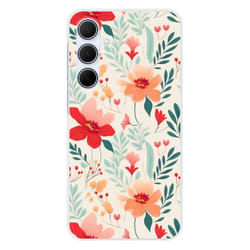 Coque en silicone - Compatible Samsung Galaxy A35 5G - design flower wall