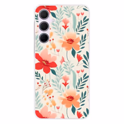 Coque Silicone Imprimée - 1001 Coques - Samsung Galaxy A55 5G - Motif Flower Wall - Protection Optimale - Souple