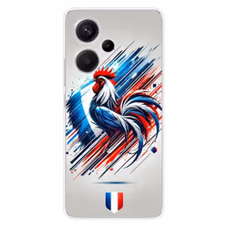Coque en silicone - Compatible Xiaomi Redmi Note 13 Pro Plus 5G - design coq francais