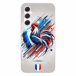 Coque en silicone - Compatible Samsung Galaxy A54 5G - design coq francais