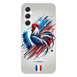 Coque en silicone - Compatible Samsung Galaxy A54 5G - design coq francais