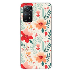 Coque en silicone - Compatible Xiaomi Redmi Note 11 Pro Plus 5G - design flower wall