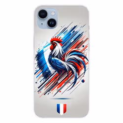 Coque en silicone - Compatible Apple iPhone 14 Plus - design coq francais