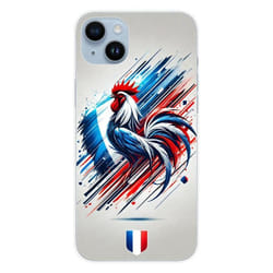 Coque en silicone - Compatible Apple iPhone 14 Plus - design coq francais