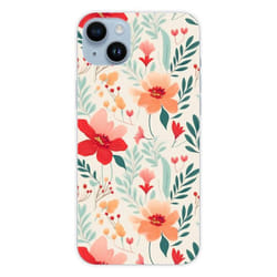 Coque Silicone Imprimée - 1001 Coques - iPhone 14 Plus - Motif Flower Wall - Protection Optimale - Souple