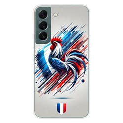 Coque en silicone - Compatible Samsung Galaxy S22 - design coq francais