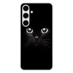 Coque en silicone - Compatible Samsung Galaxy S24 FE - design yeux de chat