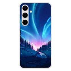 Coque en silicone - Compatible Samsung Galaxy S24 FE - design tombee de nuit