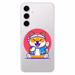 Coque en silicone - Compatible Samsung Galaxy S24 FE - design shiba ninja